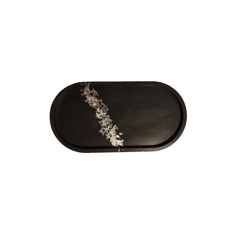 Plateau à bijoux avec fine ligne scintillante
