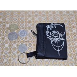 Porte-Clés Portefeuille avec motif rose