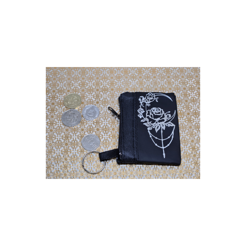 Porte-Clés Portefeuille avec motif rose Porte-Clés Portefeuille avec motif rose