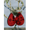 Boucles d'oreilles avec des coeurs