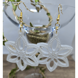 Boucles d'oreilles florales...